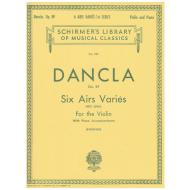 Dancla, J. B. Ch.: 6 Airs Variés Op. 89 