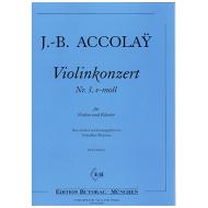 Accolay, J. B.: Violinkonzert Nr. 3 e-Moll 