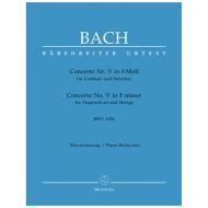 Bach, J. S.: Cembalokonzert Nr. 5 BWV 1056 f-Moll 