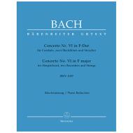 Bach, J. S.: Cembalokonzert Nr. 6 BWV 1057 F-Dur 