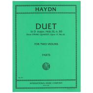 Haydn, J.: Duett D-Dur nach Op. 17/6 