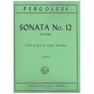 Pergolesi, G. B.: Violinsonate Nr. 12 E-Dur 