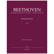 Beethoven, L. v.: Streichquartette Op. 59 – Kritischer Bericht 