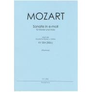 Mozart, W. A.: Violasonate e-Moll nach KV 304 