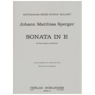 Sperger, J. M.: Kontrabasssonate E-Dur 