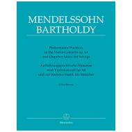 Brown, C.: Aufführungspraktische Hinweise zum Violinkonzert Op. 64 und zur Kammermusik für Streicher von Felix Mendelssohn Bartholdy 